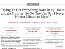 Tablet Screenshot of justaminutenow.wordpress.com