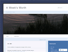Tablet Screenshot of 52weeksworth.wordpress.com