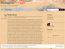 Tablet Screenshot of myeugenic.wordpress.com