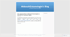 Desktop Screenshot of midsouthentomologist.wordpress.com