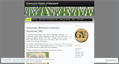 Desktop Screenshot of graveyardrabbitofmd.wordpress.com