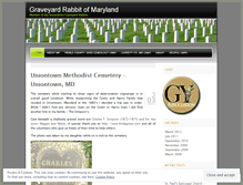 Tablet Screenshot of graveyardrabbitofmd.wordpress.com