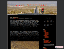 Tablet Screenshot of cyclingperu.wordpress.com