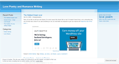 Desktop Screenshot of lovepoempoetry.wordpress.com