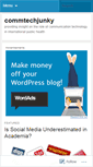 Mobile Screenshot of commtechjunky.wordpress.com
