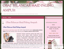 Tablet Screenshot of obatpelancarhaidpalingampuh.wordpress.com