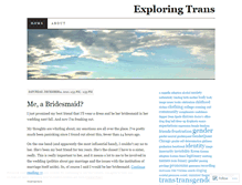 Tablet Screenshot of exploringtrans.wordpress.com