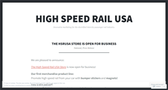 Desktop Screenshot of highspeedrailusa.wordpress.com