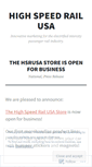 Mobile Screenshot of highspeedrailusa.wordpress.com