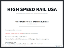 Tablet Screenshot of highspeedrailusa.wordpress.com