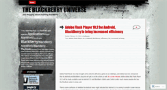 Desktop Screenshot of blackberryuniverse.wordpress.com