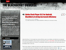 Tablet Screenshot of blackberryuniverse.wordpress.com