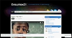 Desktop Screenshot of e21team.wordpress.com