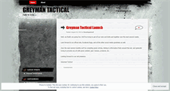 Desktop Screenshot of greymantactical.wordpress.com