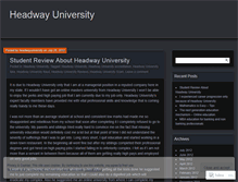 Tablet Screenshot of headwayuniversity.wordpress.com