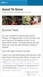 Mobile Screenshot of goodtogrow.wordpress.com