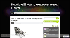 Desktop Screenshot of paisanepal.wordpress.com