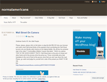 Tablet Screenshot of normalamericans.wordpress.com