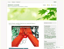 Tablet Screenshot of design2good.wordpress.com