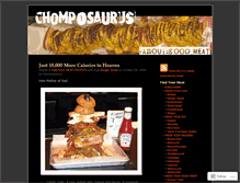 Tablet Screenshot of chomposaurus.wordpress.com