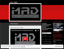 Tablet Screenshot of madmotors.wordpress.com