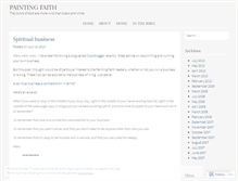 Tablet Screenshot of paintingfaith.wordpress.com