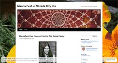 Desktop Screenshot of mannafestnc.wordpress.com