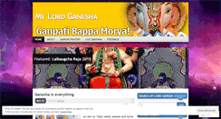 Desktop Screenshot of mylordganesha.wordpress.com