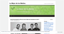 Desktop Screenshot of lomejordelosmedios.wordpress.com