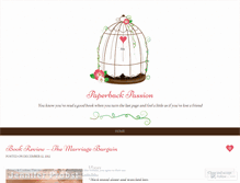 Tablet Screenshot of paperbackpassion.wordpress.com