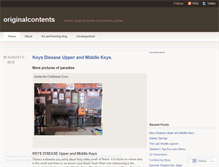 Tablet Screenshot of originalcontents.wordpress.com