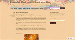 Desktop Screenshot of amandaspostpartumservices.wordpress.com