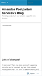 Mobile Screenshot of amandaspostpartumservices.wordpress.com