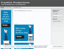 Tablet Screenshot of franklinproductions.wordpress.com