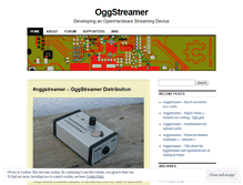 Tablet Screenshot of oggstreamer.wordpress.com