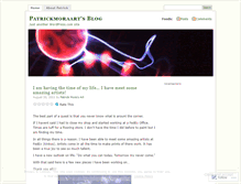 Tablet Screenshot of patrickmoraart.wordpress.com