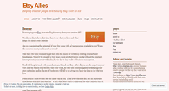 Desktop Screenshot of etsyallies.wordpress.com