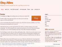 Tablet Screenshot of etsyallies.wordpress.com