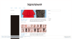 Desktop Screenshot of marinmonroe.wordpress.com