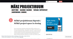 Desktop Screenshot of marzprojekt.wordpress.com