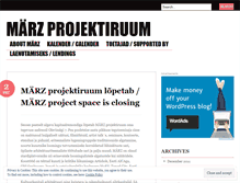 Tablet Screenshot of marzprojekt.wordpress.com