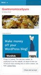 Mobile Screenshot of gastronomicallyurs.wordpress.com