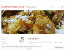 Tablet Screenshot of gastronomicallyurs.wordpress.com