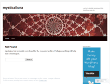 Tablet Screenshot of mysticalstarsandstripes.wordpress.com