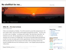 Tablet Screenshot of noshellfishforme.wordpress.com