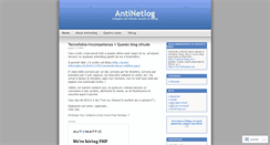 Desktop Screenshot of antinetlog.wordpress.com