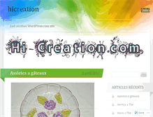 Tablet Screenshot of hicreation.wordpress.com