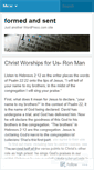 Mobile Screenshot of formedandsent.wordpress.com