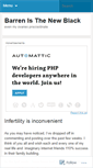 Mobile Screenshot of barrenisthenewblack.wordpress.com