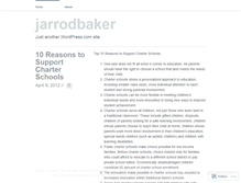 Tablet Screenshot of jarrodbaker.wordpress.com